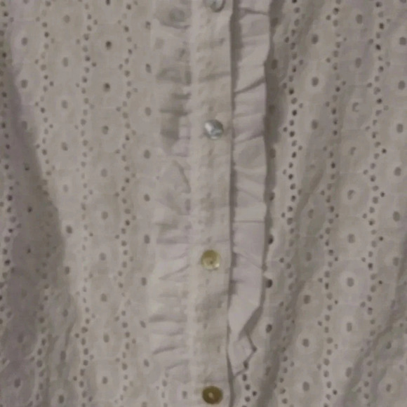 Ruby Rd. Eyelet Ruffle Top - Picture 4 of 5